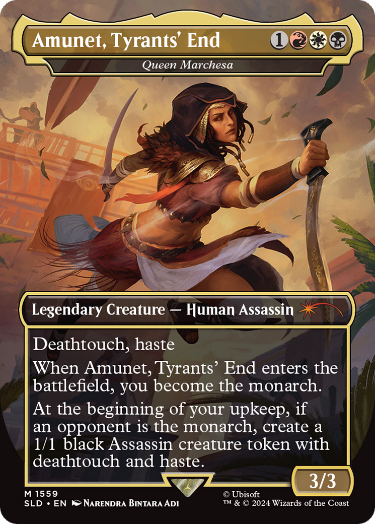 Amunet, Tyrants' End - Queen Marchesa (Rainbow Foil) [Secret Lair Drop Series] | Tables and Towers