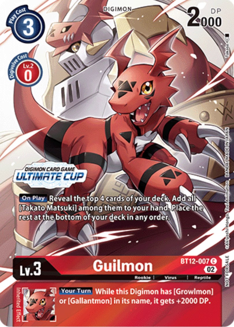 Guilmon [BT12-007] (Ultimate Cup) [Across Time Promos] | Tables and Towers