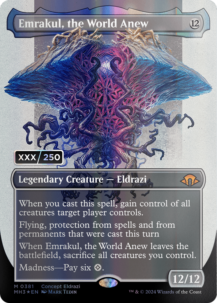 Emrakul, the World Anew (Borderless) (Serial Numbered) [Modern Horizons 3] | Tables and Towers