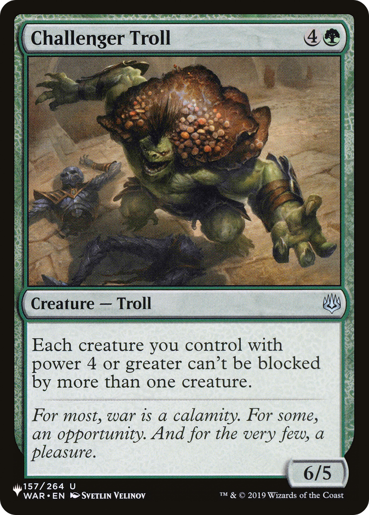 Challenger Troll [The List Reprints] | Tables and Towers