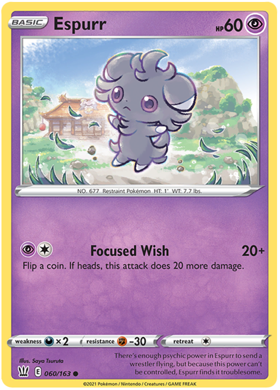 Espurr (060/163) [Sword & Shield: Battle Styles] | Tables and Towers