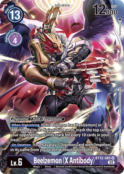 Beelzemon (X Antibody) [BT12-085] (Alternate Art) [Across Time] | Tables and Towers