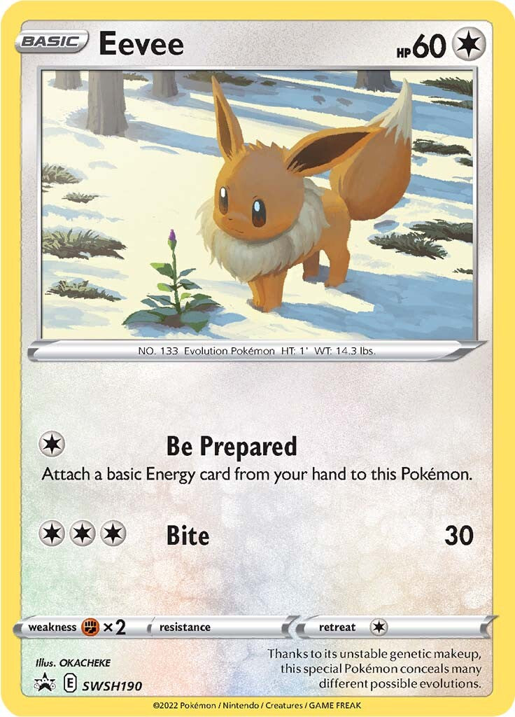 Eevee (SWSH190) [Sword & Shield: Black Star Promos] | Tables and Towers