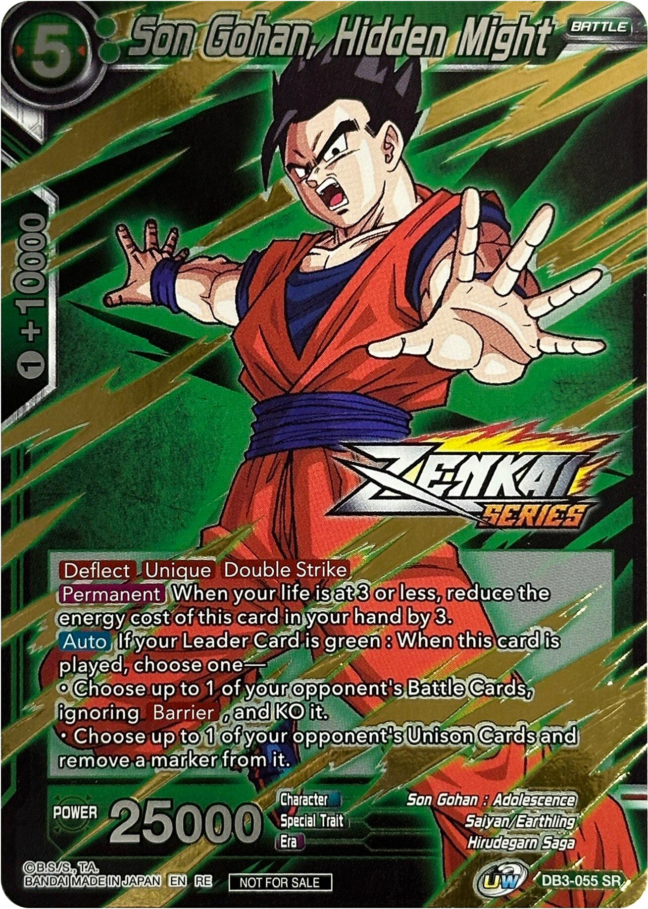 Son Gohan, Hidden Might (Event Pack 10) (DB3-055) [Tournament Promotion Cards] | Tables and Towers