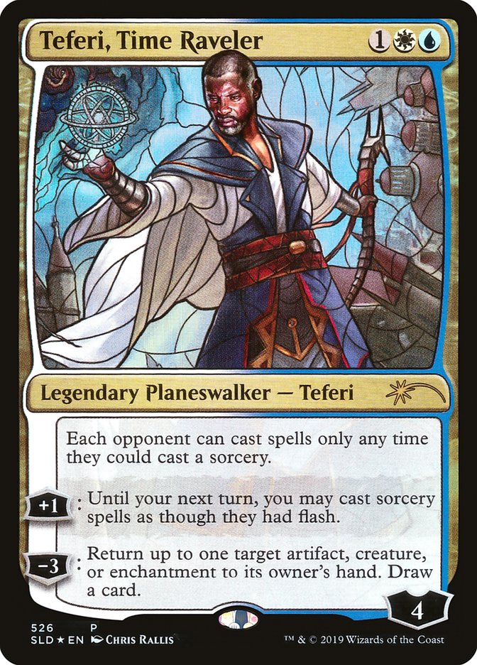 Teferi, Time Raveler (Stained Glass) [Secret Lair Drop Promos] | Tables and Towers