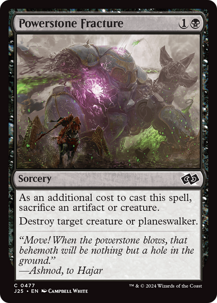 Powerstone Fracture [Foundations Jumpstart] | Tables and Towers
