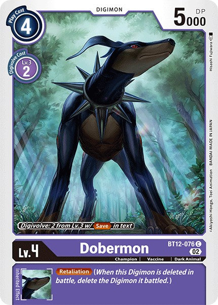 Dobermon [BT12-076] [Across Time] | Tables and Towers