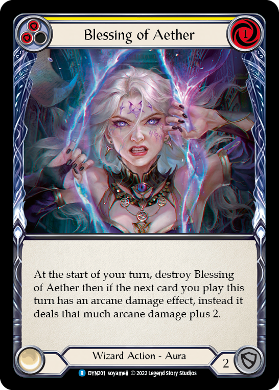 Blessing of Aether (Yellow) [DYN201] (Dynasty) | Tables and Towers