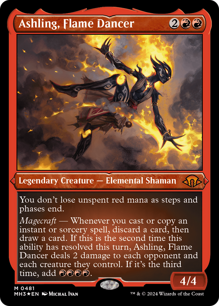 Ashling, Flame Dancer (Foil Etched) [Modern Horizons 3] | Tables and Towers