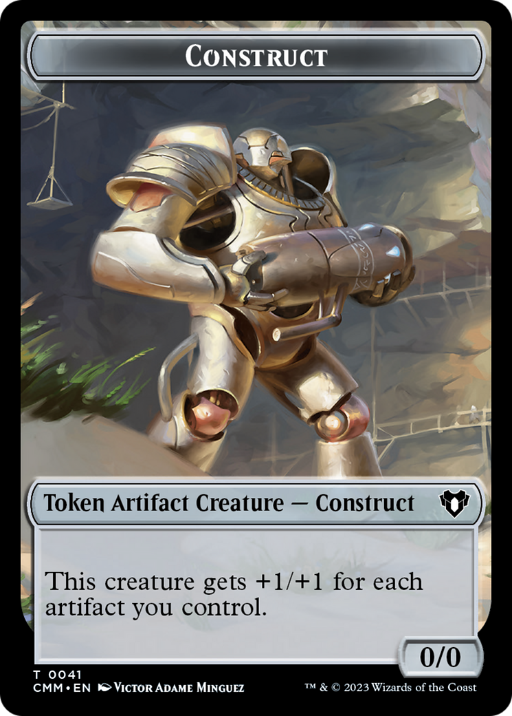 Thopter // Construct (41) Double-Sided Token [Commander Masters Tokens] | Tables and Towers