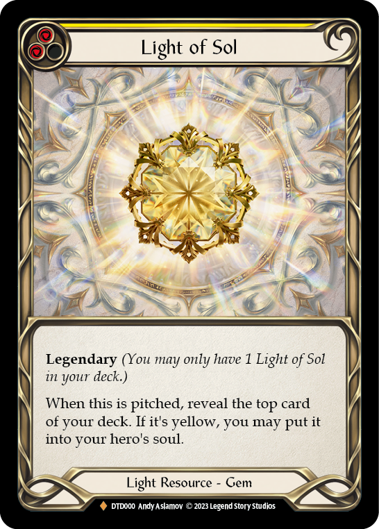 Light of Sol [DTD000] (Dusk Till Dawn)  Rainbow Foil | Tables and Towers