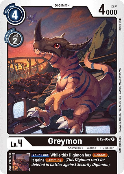 Greymon [BT2-057] (Official Tournament Pack Vol.3) [Release Special Booster Promos] | Tables and Towers