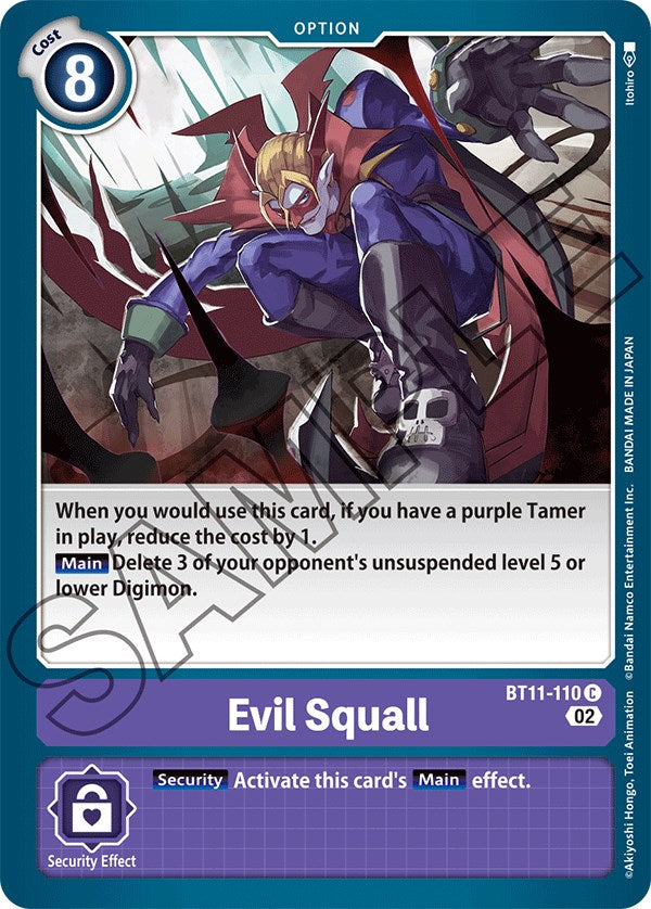 Evil Squall [BT11-110] [Dimensional Phase] | Tables and Towers