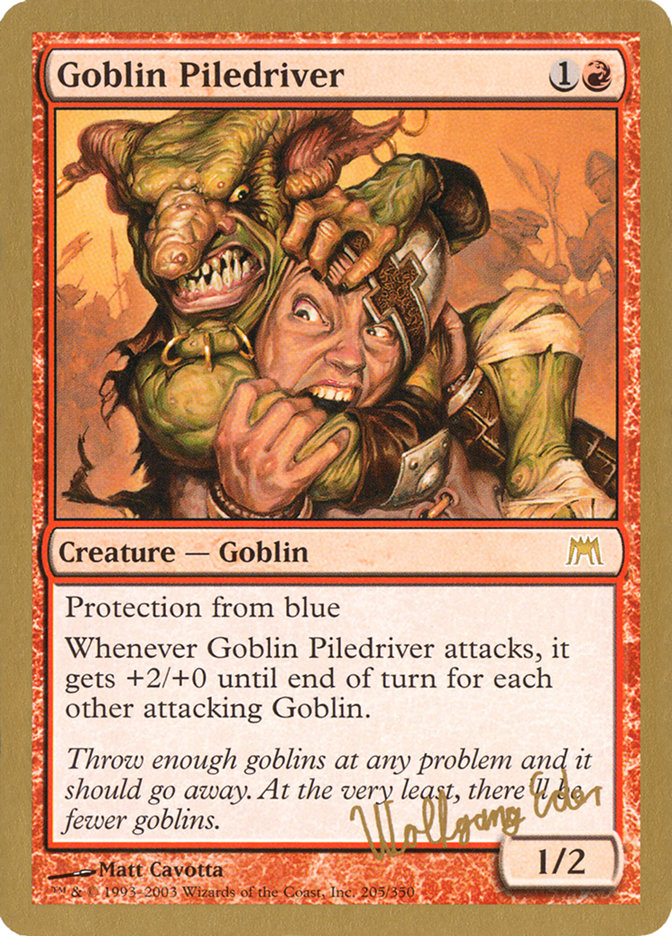 Goblin Piledriver (Wolfgang Eder) [World Championship Decks 2003] | Tables and Towers