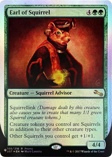 Earl of Squirrel (Unfinity Foil Edition) [The List] | Tables and Towers