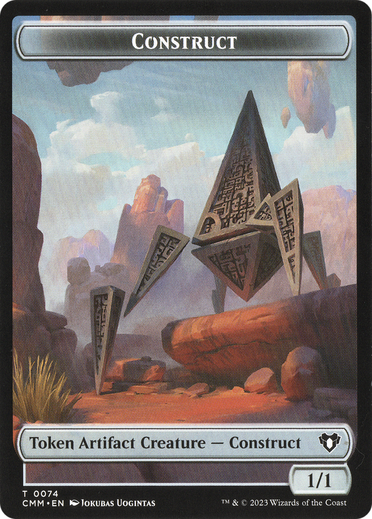 Thopter // Construct (0074) Double-Sided Token [Commander Masters Tokens] | Tables and Towers