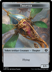 Thopter // Construct (0074) Double-Sided Token [Commander Masters Tokens] | Tables and Towers