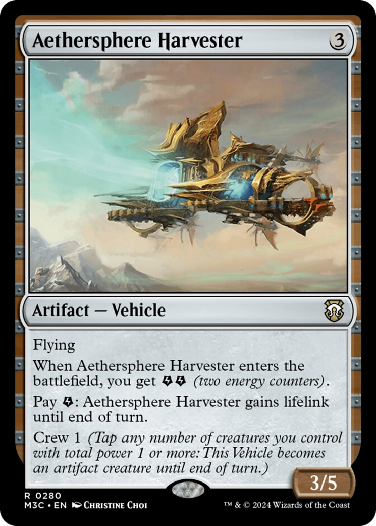 Aethersphere Harvester (Ripple Foil) [Modern Horizons 3 Commander] | Tables and Towers