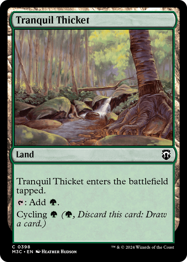 Tranquil Thicket (Ripple Foil) [Modern Horizons 3 Commander] | Tables and Towers