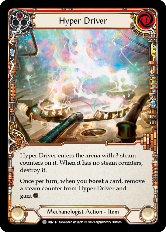 Hyper Driver (Red) [DYN110] (Dynasty)  Cold Foil | Tables and Towers