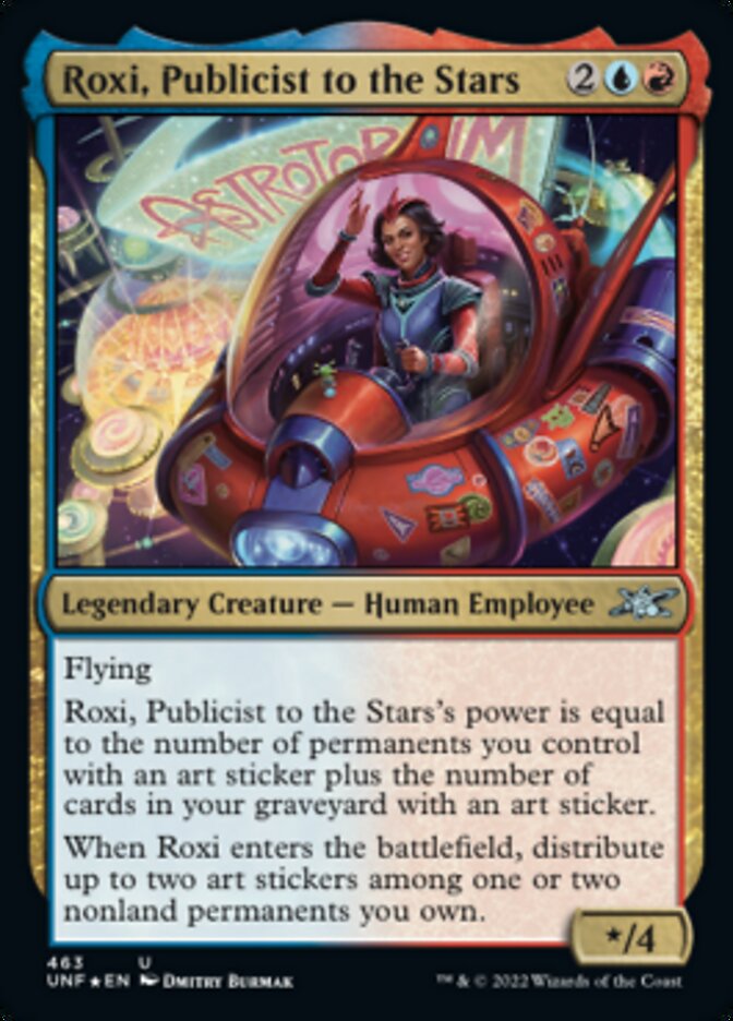 Roxi, Publicist to the Stars (Galaxy Foil) [Unfinity] | Tables and Towers