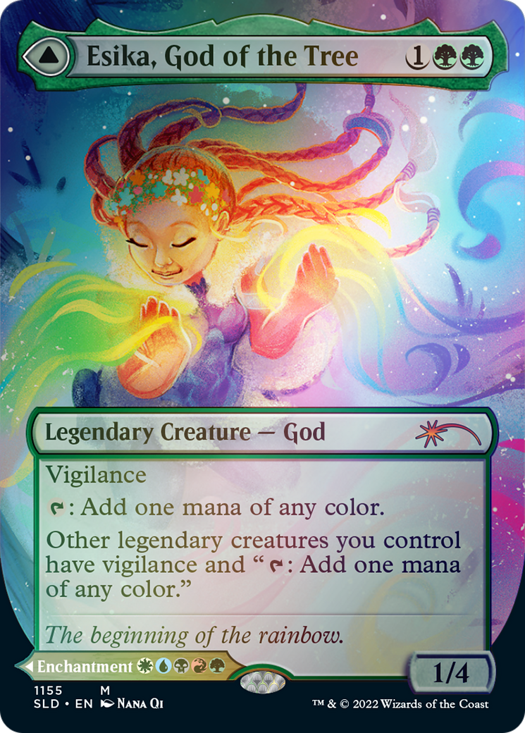 Esika, God of the Tree // The Prismatic Bridge (Borderless) [Secret Lair: From Cute to Brute] | Tables and Towers