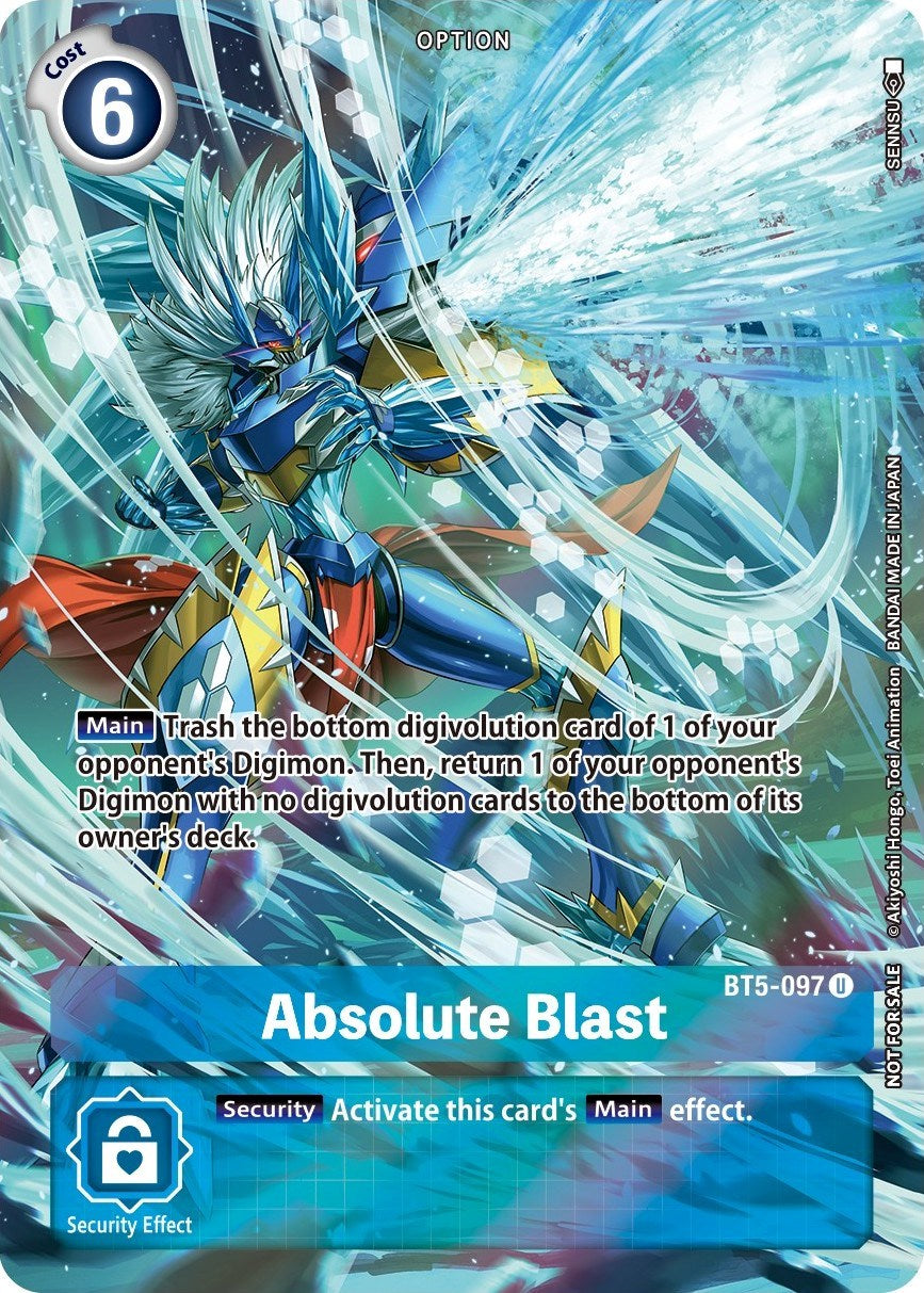 Absolute Blast [BT5-097] (Summer 2022 Dash Pack) [Battle of Omni Promos] | Tables and Towers