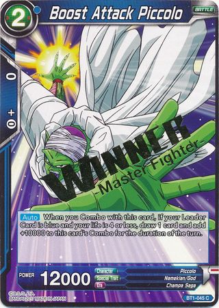 Boost Attack Piccolo (Winner Stamped) (BT1-045) [Tournament Promotion Cards] | Tables and Towers