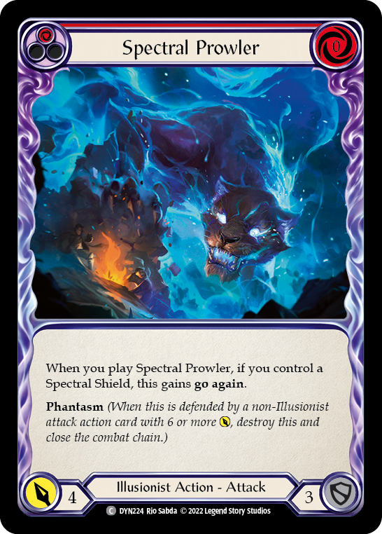 Spectral Prowler (Red) [DYN224] (Dynasty)  Rainbow Foil | Tables and Towers