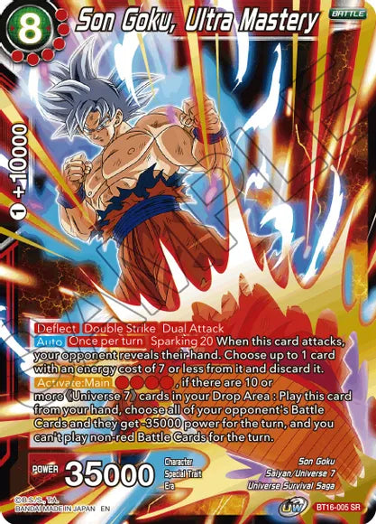 Son Goku, Ultra Mastery (BT16-005) [Realm of the Gods] | Tables and Towers