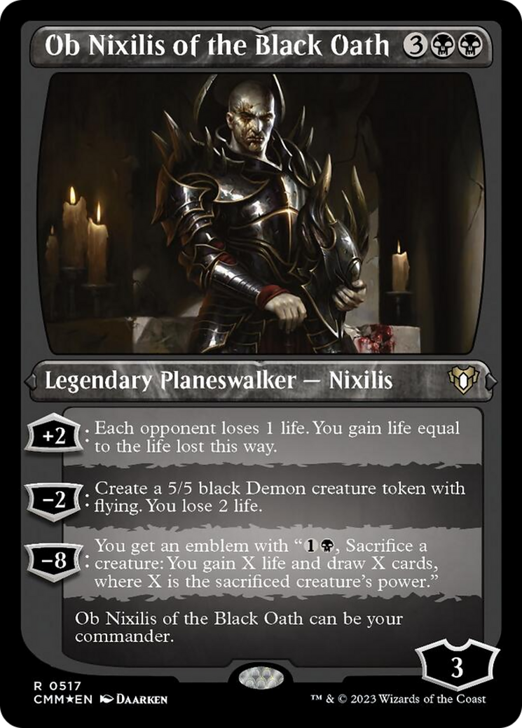 Ob Nixilis of the Black Oath (Foil Etched) [Commander Masters] | Tables and Towers