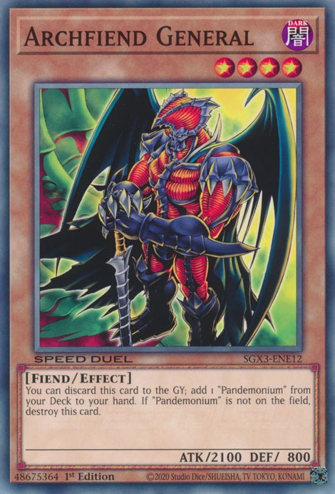 Archfiend General [SGX3-ENE12] Common | Tables and Towers