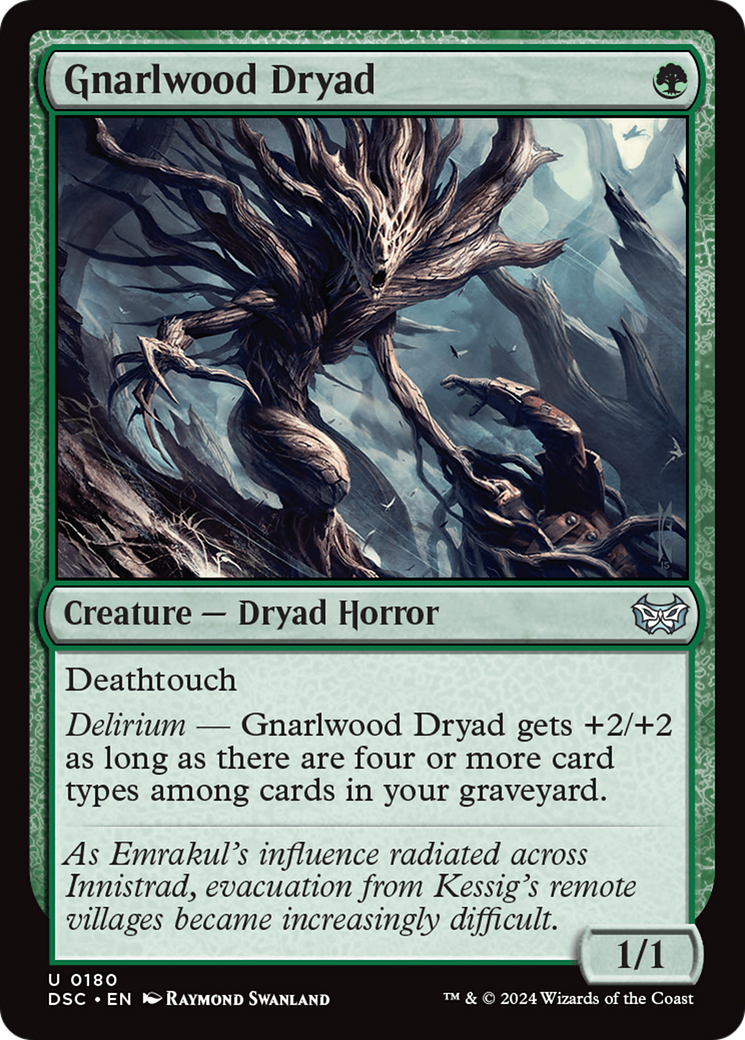 Gnarlwood Dryad [Duskmourn: House of Horror Commander] | Tables and Towers