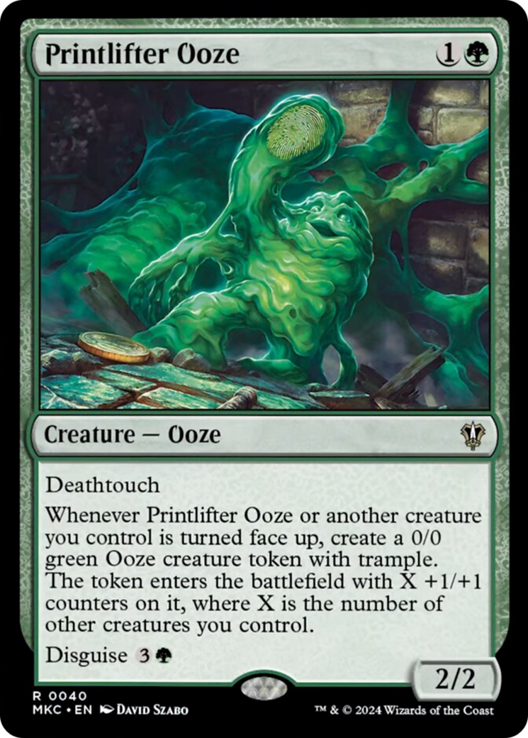 Printlifter Ooze [Murders at Karlov Manor Commander] | Tables and Towers