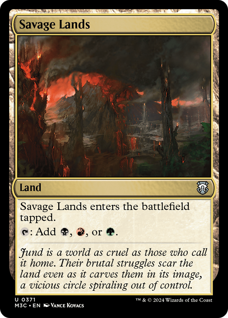 Savage Lands (Ripple Foil) [Modern Horizons 3 Commander] | Tables and Towers