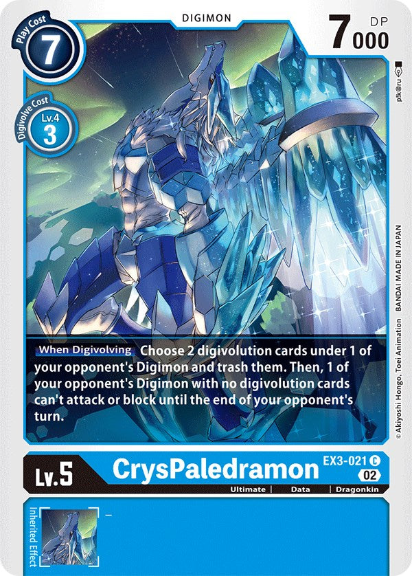 CrysPaledramon [EX3-021] [Draconic Roar] | Tables and Towers