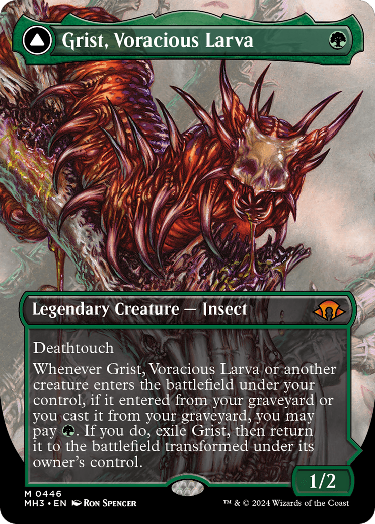 Grist, Voracious Larva // Grist, the Plague Swarm (Borderless) [Modern Horizons 3] | Tables and Towers