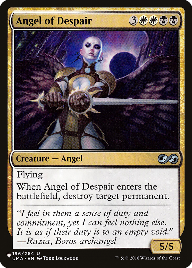 Angel of Despair [The List Reprints] | Tables and Towers