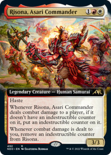 Risona, Asari Commander (Extended Art) [Kamigawa: Neon Dynasty] | Tables and Towers