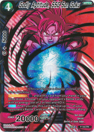 Godly Aptitude, SSG Son Goku (P-164) [Promotion Cards] | Tables and Towers