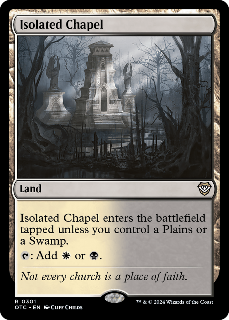 Isolated Chapel [Outlaws of Thunder Junction Commander] | Tables and Towers