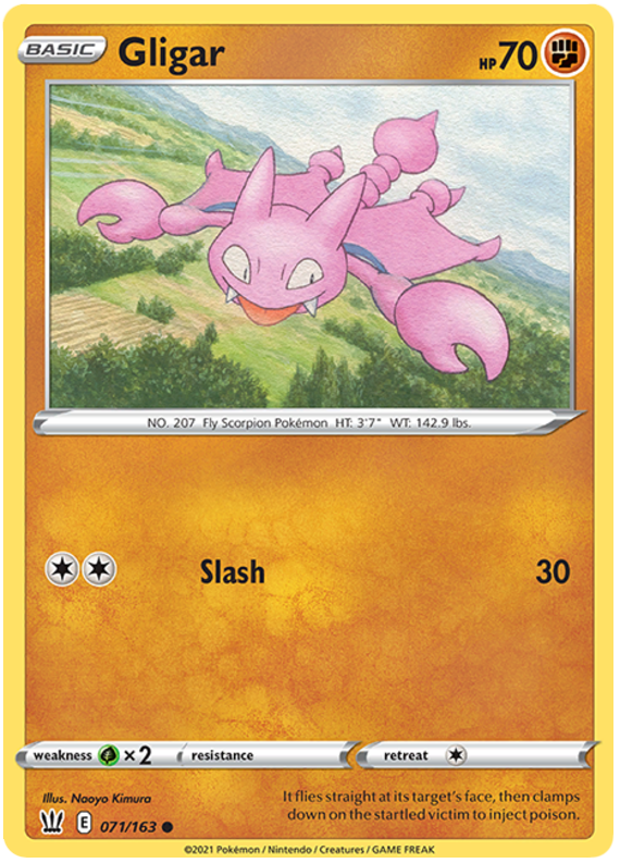 Gligar (071/163) [Sword & Shield: Battle Styles] | Tables and Towers