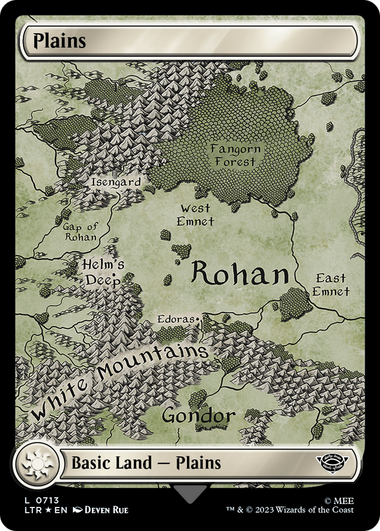 Plains (0713) (Surge Foil) [The Lord of the Rings: Tales of Middle-Earth] | Tables and Towers