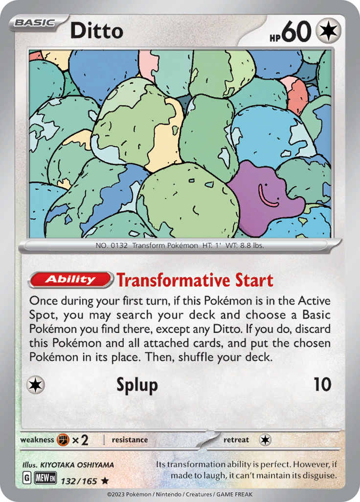 Ditto (132/165) [Scarlet & Violet: 151] | Tables and Towers