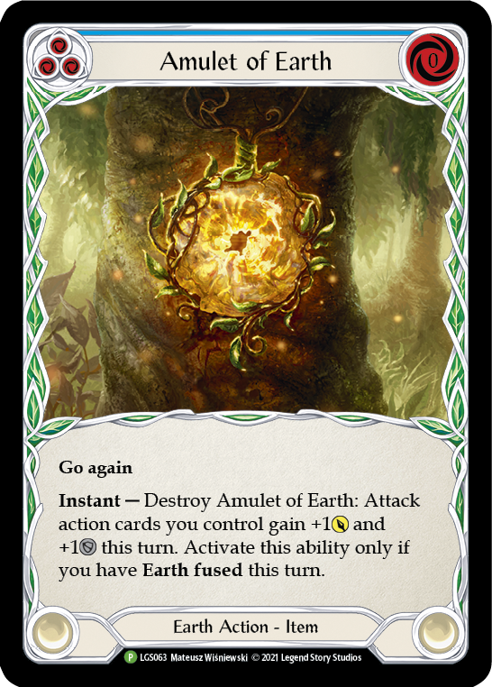 Amulet of Earth [LGS063] (Promo)  Cold Foil | Tables and Towers