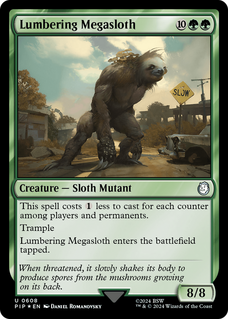 Lumbering Megasloth (Surge Foil) [Fallout] | Tables and Towers