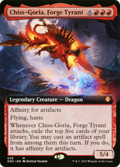 Chiss-Goria, Forge Tyrant (Extended Art) [Phyrexia: All Will Be One Commander] | Tables and Towers