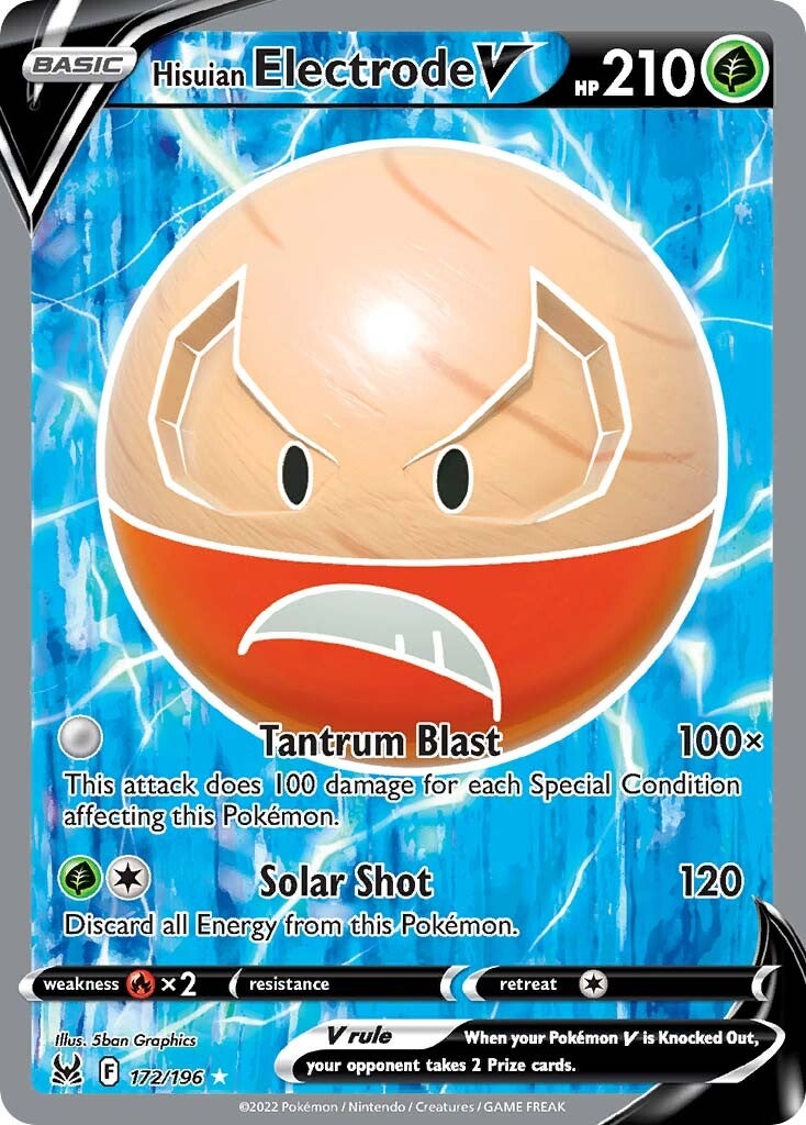 Hisuian Electrode V (172/196) [Sword & Shield: Lost Origin] | Tables and Towers