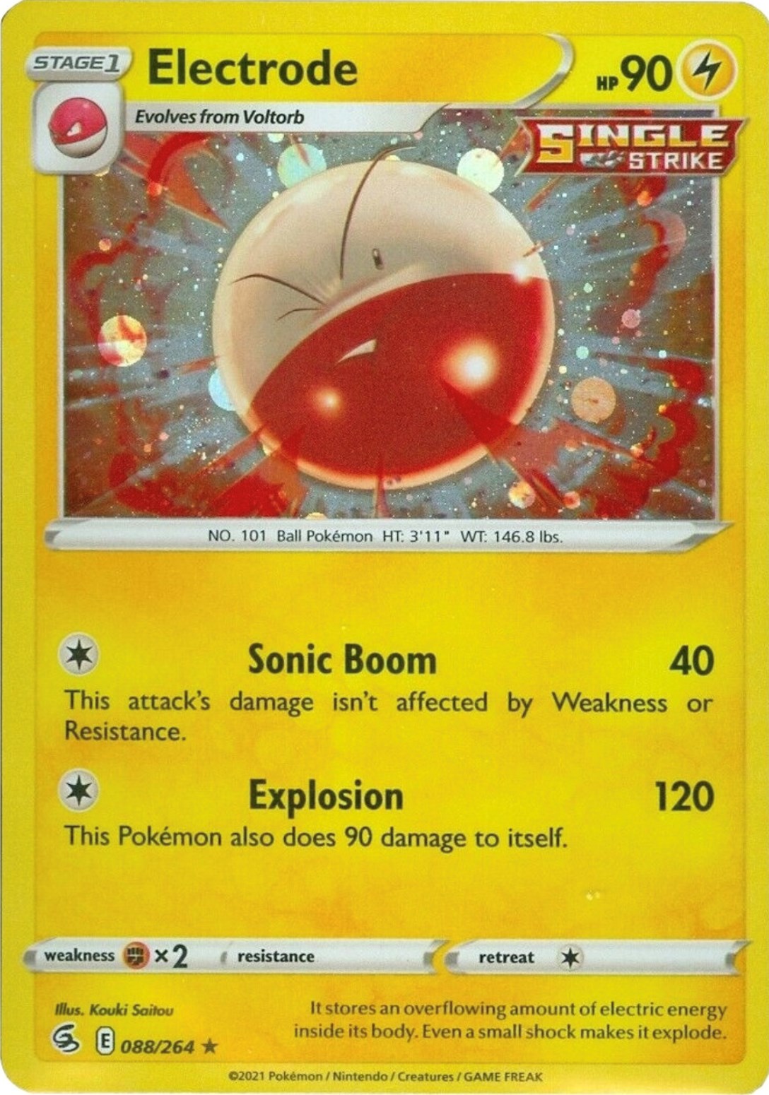 Electrode (088/264) (Cosmos Holo) [Sword & Shield: Fusion Strike] | Tables and Towers