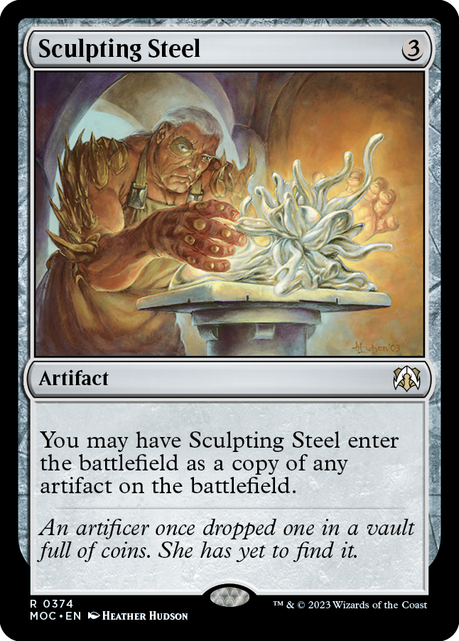 Sculpting Steel [March of the Machine Commander] | Tables and Towers